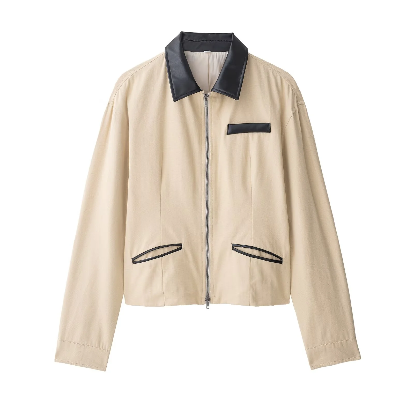 Faionable Simptic femmes Jaet taille-collant fermeture éclair nouveau automne hiver ort vêtements d'extérieur en Fiber de Polyester longue Sve