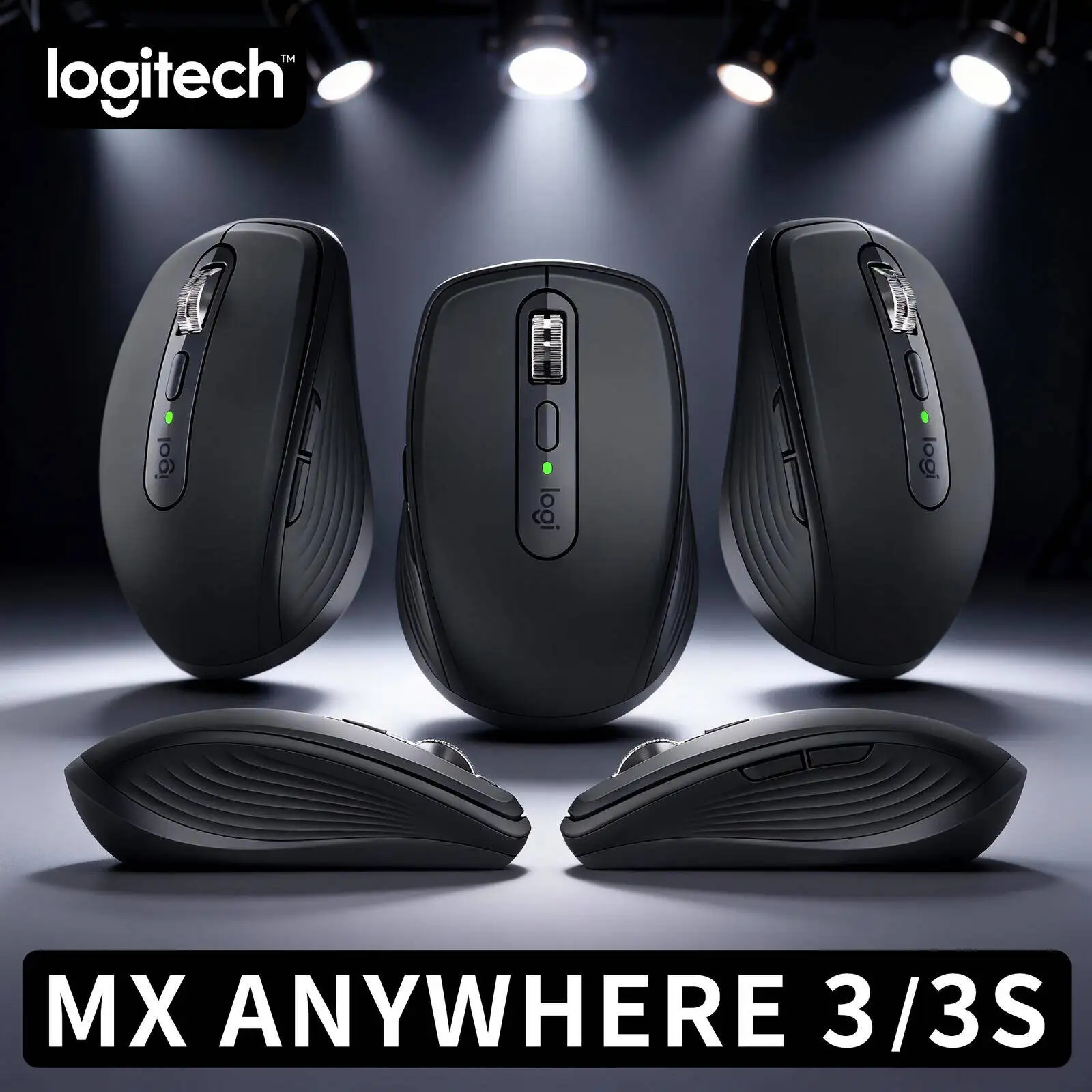 Pro-Grade MX Anywhere 3S Mouse - 8K DPI MagSpeed Scroll 3-Device Sync Perfect for Electronics Shop Manager Remote Work Setup
