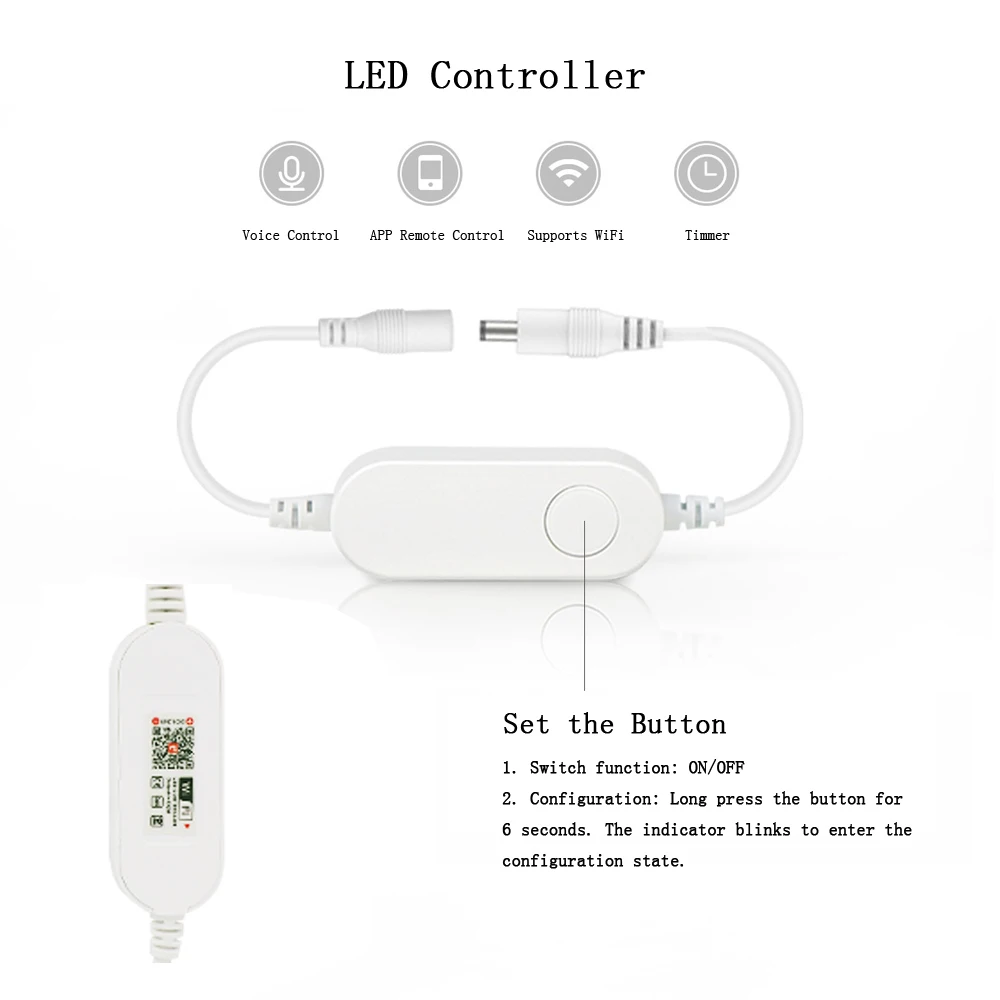 12V Wifi LED COB Strip Light Dimmable Power Kit US EU UK Remote Control 320LED 528LED 384LED Linear Lighting Flexible Led Tape