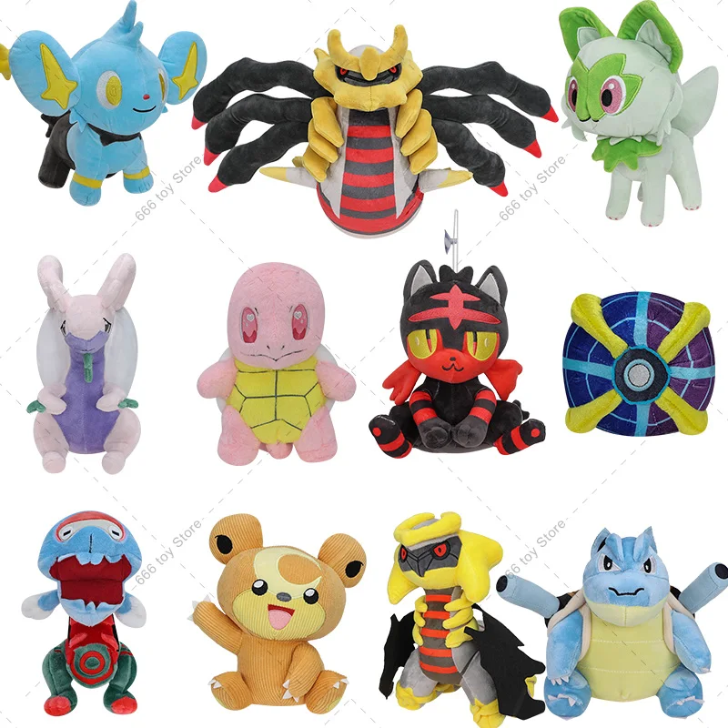 

New Pokemon Plush Hisuian Goodra Shinx Squirtle Origin Forme Giratina Dracovish Teddiursa Beast Ball Teddiursa Kids Birthday