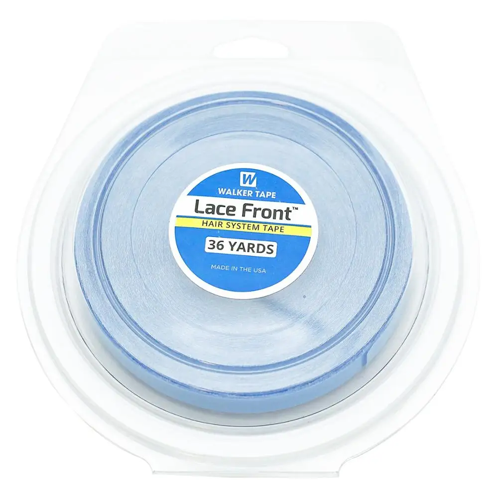 

Оптовая продажа, поддерживающая лента с кружевной передней частью, синяя двусторонняя клейкая лента для наращивания волос/парик/лента для кружевного парика, 3 ярда, 12 ярдов, 36 ярдов