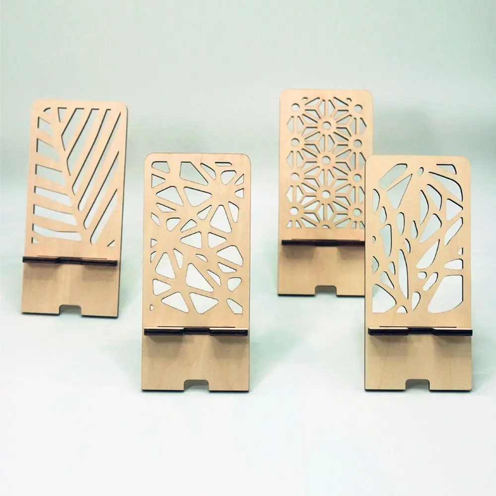 

Домашний декор, полый настольный держатель для телефона, деревянный с зарядным портом, подставка, кронштейн, ретро-стабильный держатель для мобильного телефона, офис