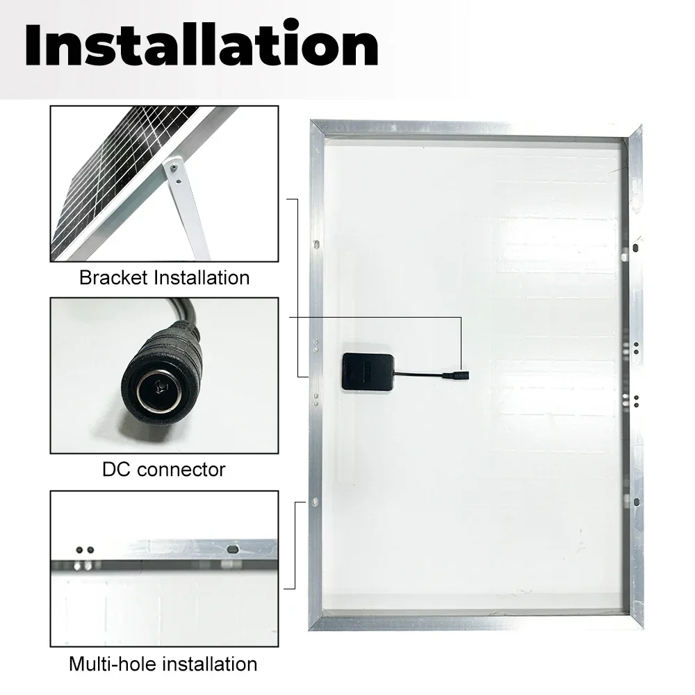 (Disponibilità USA) SOECOPO Pannello solare portatile da 1500 W Grado A+ Celle 10BB 22 - 23% Design impermeabile ad alta efficienza Viaggi camper Barca 18 V