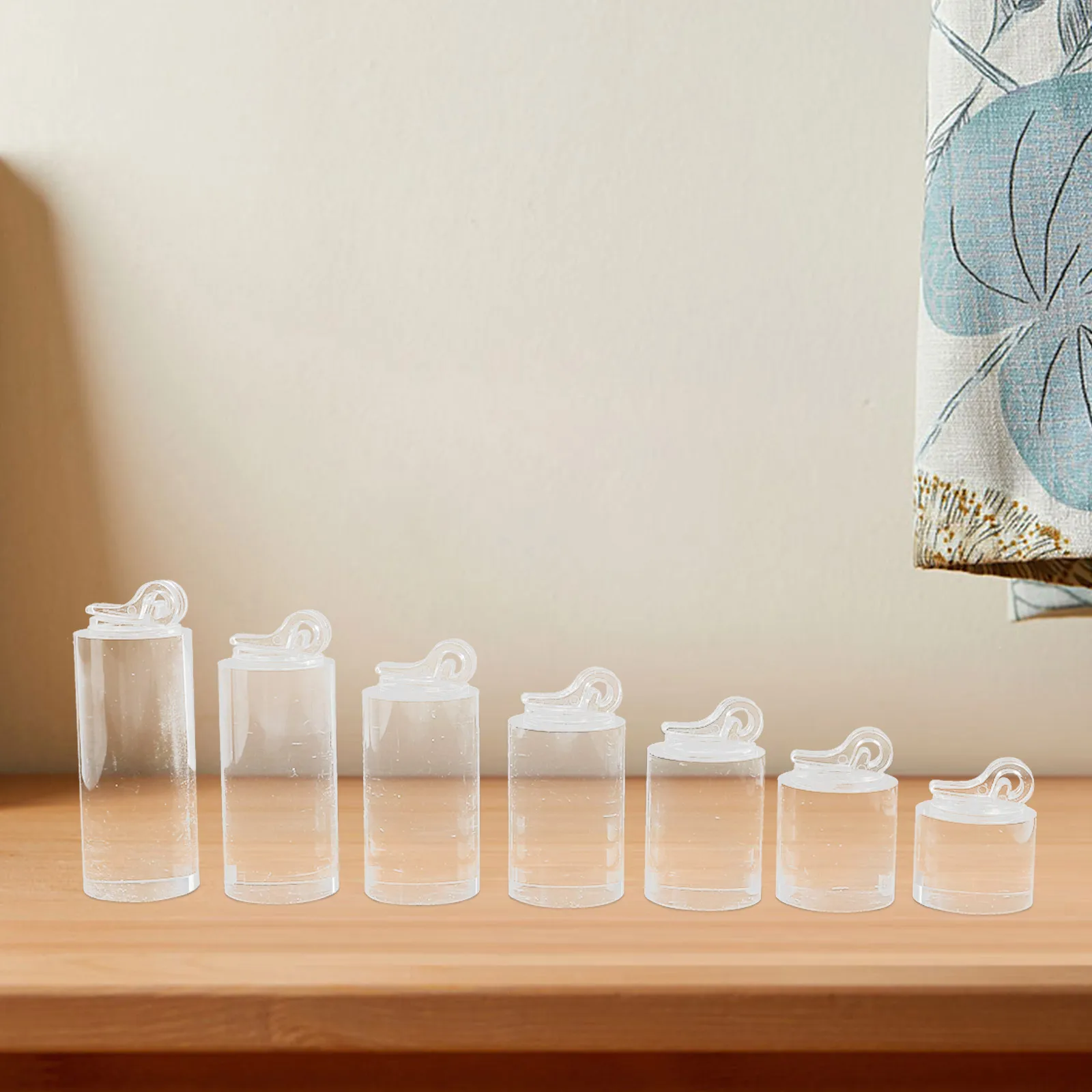

1 Set Clear Acrylic Ring Display Stand Organizer Jewelry Holder Storage Rack For Countertop Retail Trade Show Household