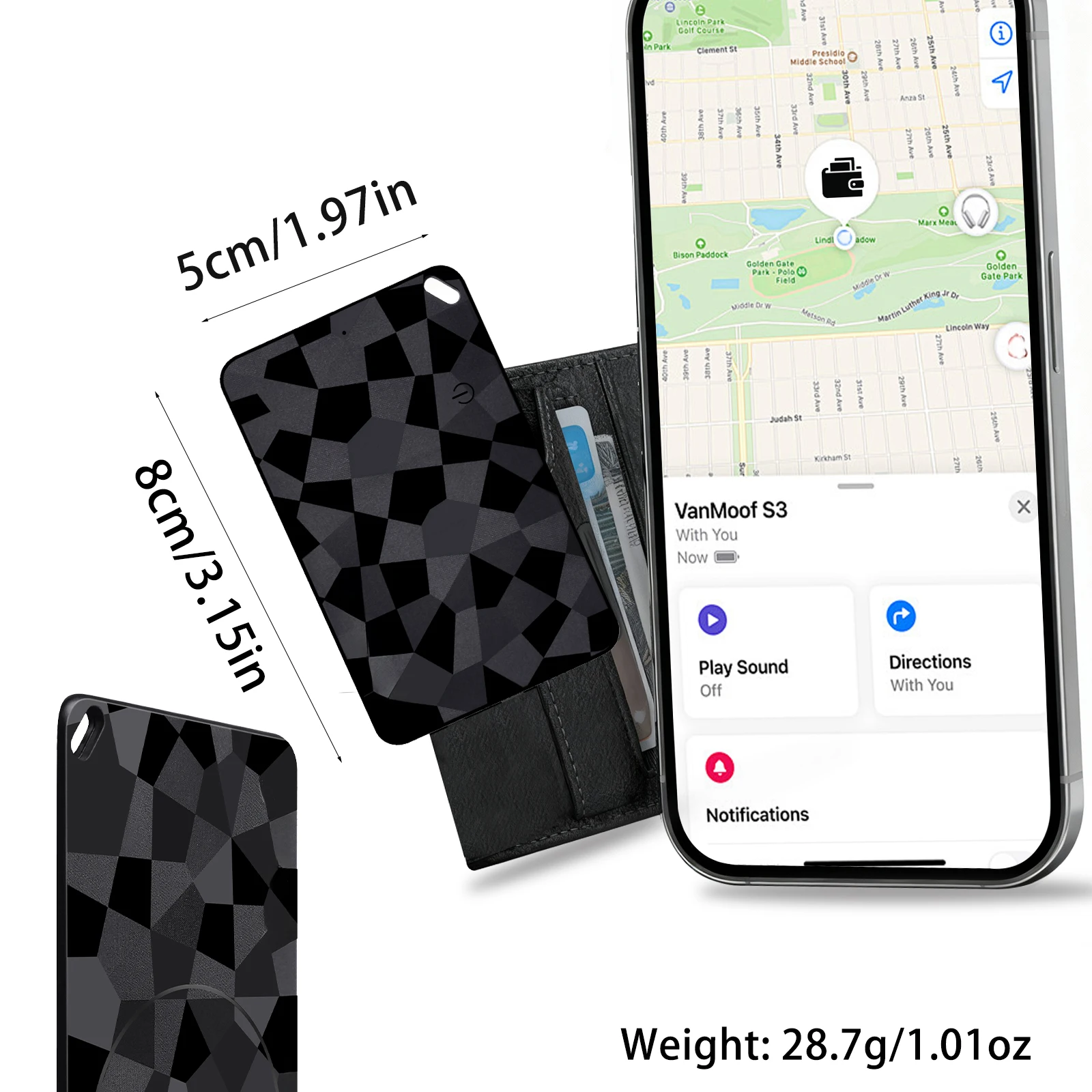 رقيقة المحفظة بطاقة المقتفي شحن لاسلكي GPS العلامة الذكية علامة الهواء العمل لابل العثور على تطبيقي العثور على مفاتيح المحور حقيبة حقيبة محدد #6