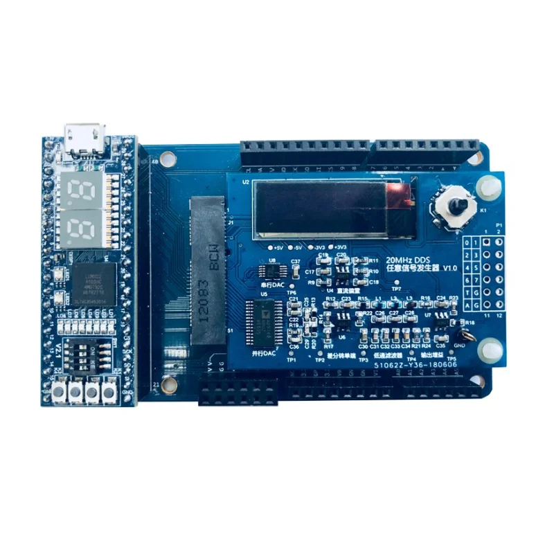 DDS Signal Generator Module 100M Ad9740 Generates Arbitrary Waveform OLED Display Based on FPGA