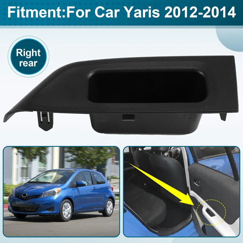 Подлокотник задней двери автомобиля, верхняя панель, накладка переключателя окна, лицевая панель 74271-52240-C0 для Toyota Yaris 2012-2014, правая
