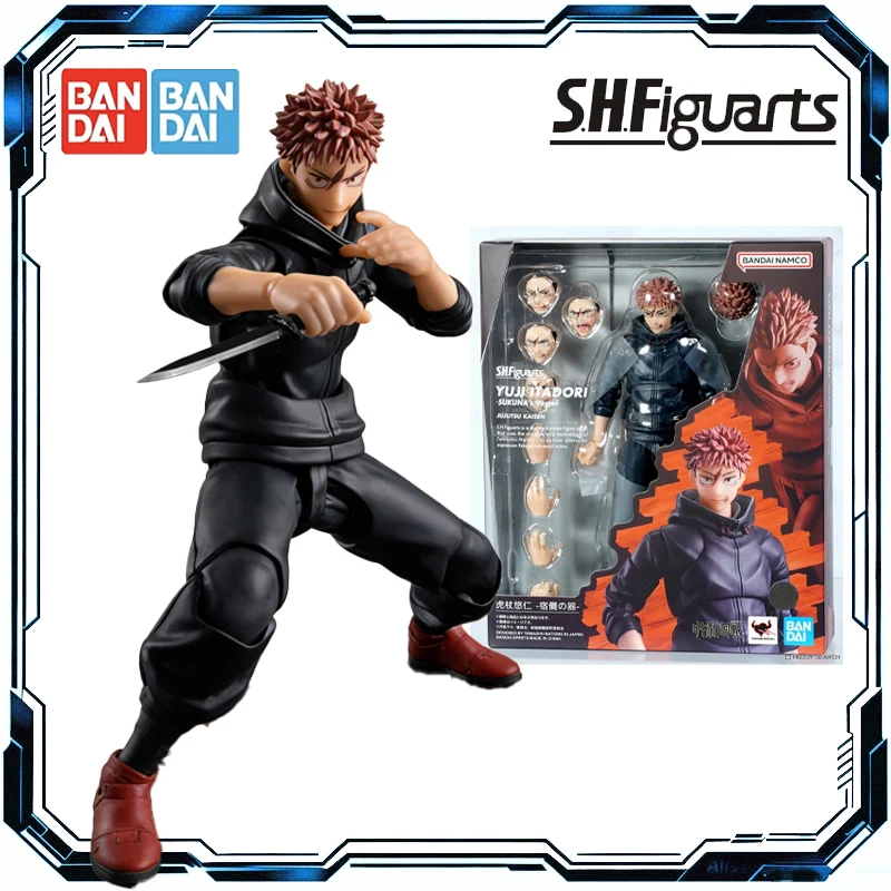 Bandai Originele SHF Jujutsu Kaisen Toji Fushiguro Anime Action Figure Collectible Model Speelgoed Ornamenten Gift Kinderen Kid Jongen