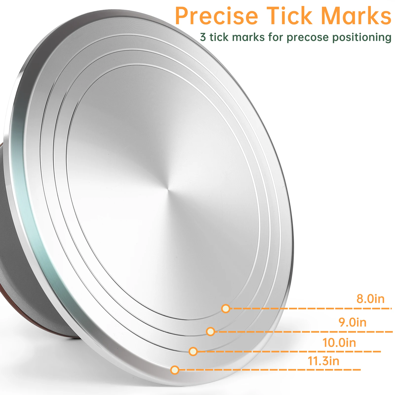 4pcs Aluminium Turntable Whole - Cake Decorating Turntable review and price