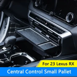 QHCP Car Central Tray Console Pallet Storage Box Organizer Trim Stowing Tidying ABS Fit For Lexus RX350 450H 500H 2023 Accessory