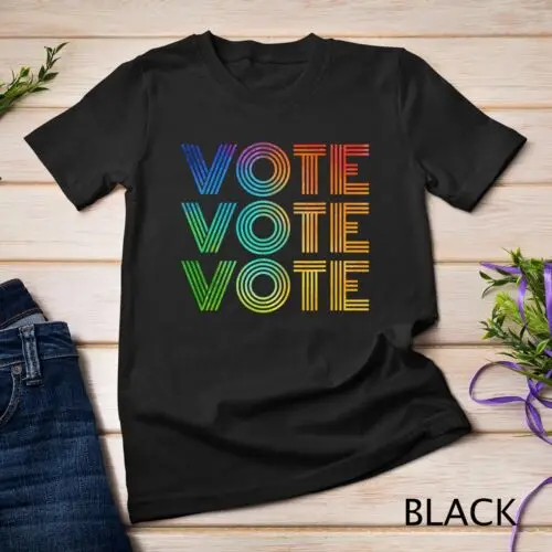 

Gradient - Vote Vote Vote Red White Blue Retro Election Simple Unisex T-shirt