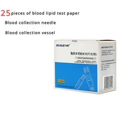 25PCS Blood Lipid Test Strip ZEALSON 5 IN1 Lipid Analyzer Total Cholesterol TC Triglyceride High Density Lipoprotein HDL Test