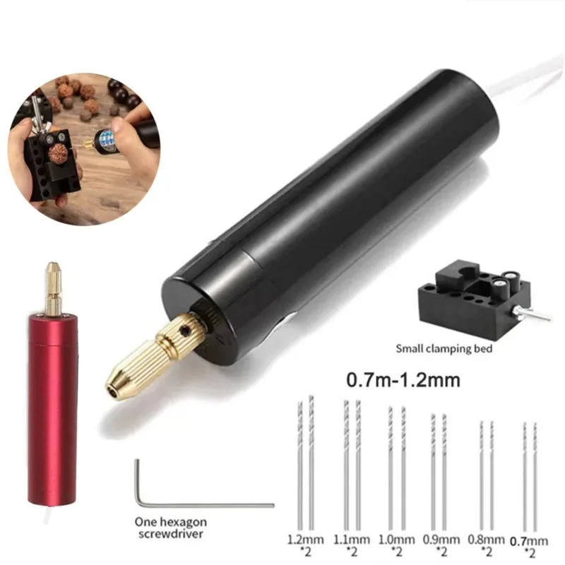 ZK30 Portable Mini Electric Drill Hand Rotary Set Engraver Pen Jewelry Tools For Epoxy Resin Making DIY Wood Craft