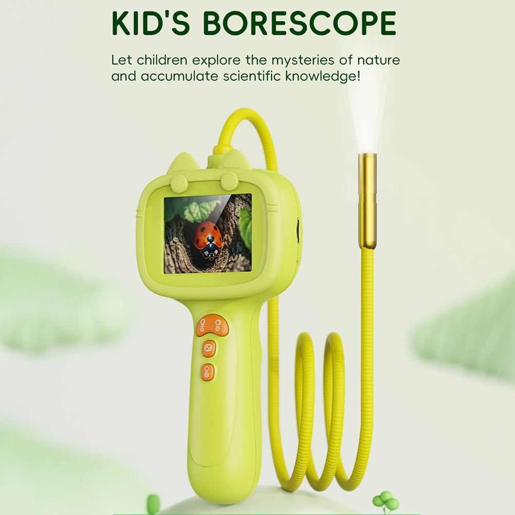 

Borescope Snake Camera with Light Nature Exploration Inspection Camera 2MP Birthday Gifts for Kids 4 5 6 7 8 9 10 Years Old