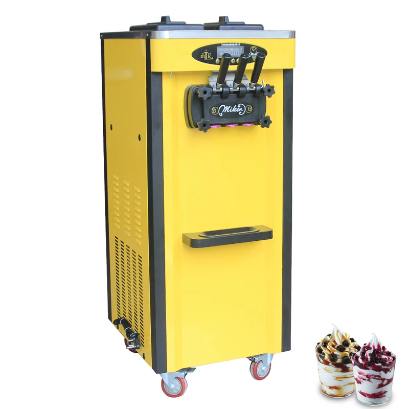 Ice Cream Machine Soft Commercial Electric Three Flavors Large Output 220V/110V Kitchen Appliances