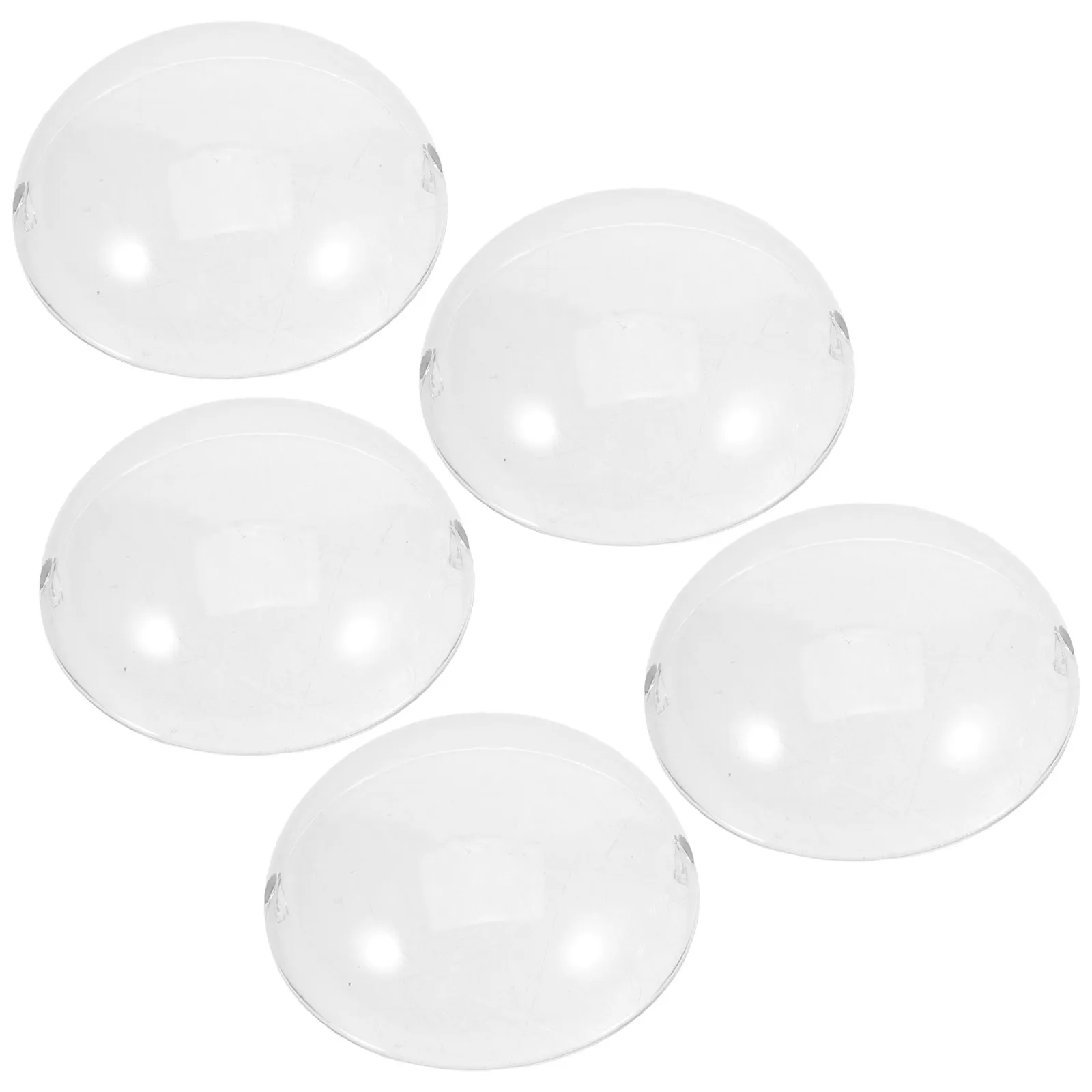 5 szt. Przezroczysta akrylowa maska na twarz, osłona ochronna odporna na zarysowania, przezroczysta gablota, mini osłonka na twarz do kolekcjonowania