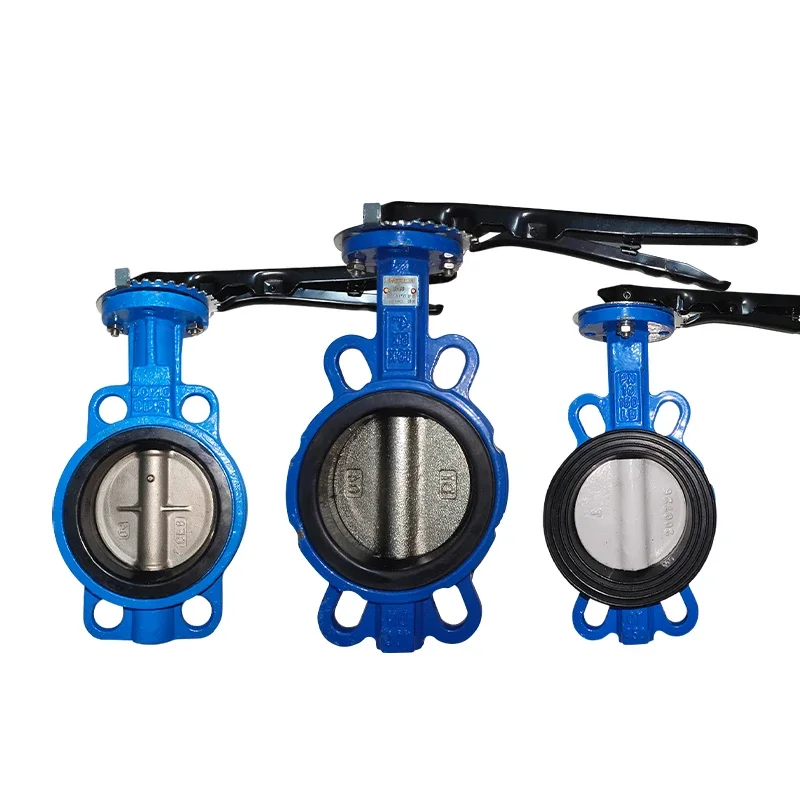 Handle/Movable Butterfly Valve Cast Iron Center Line Wafer Butterfly Valve Manual Soft Seal Butterfly Valve D7A1X5-10/16ZB1