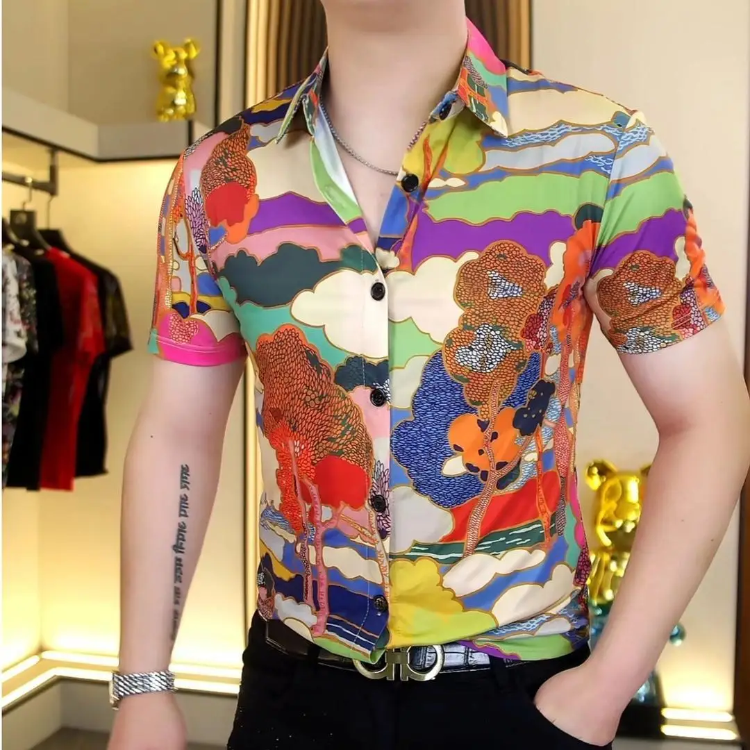 

Высококачественная удобная мужская футболка с коротким рукавом из высокоэластичного дышащего полиэфирного волокна, повседневная, для ношения под одеждой.