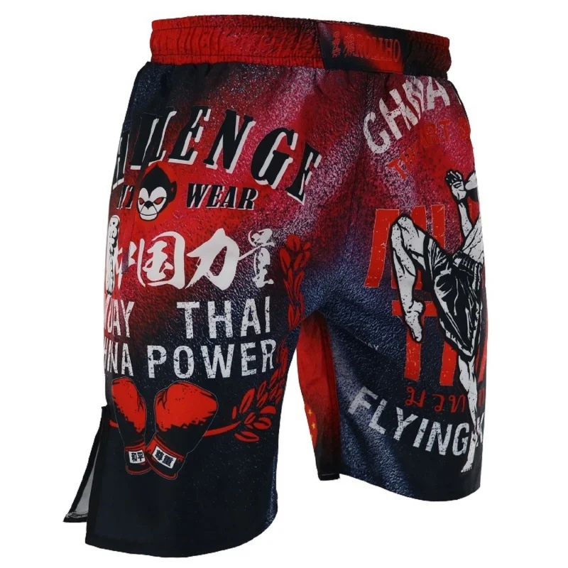 

MMA Monkey Fighter Elastic Shorts Training Fitness Sanda Jujitsu Fighting Muay Thai Muscle Martial Arts Style Sports Running