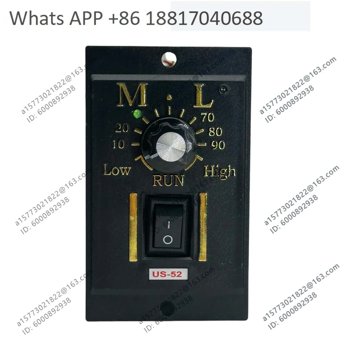 Controlador de Velocidad para Motor MAILI ML, US52-6W~ 250W, Interruptor de Control de Velocidad