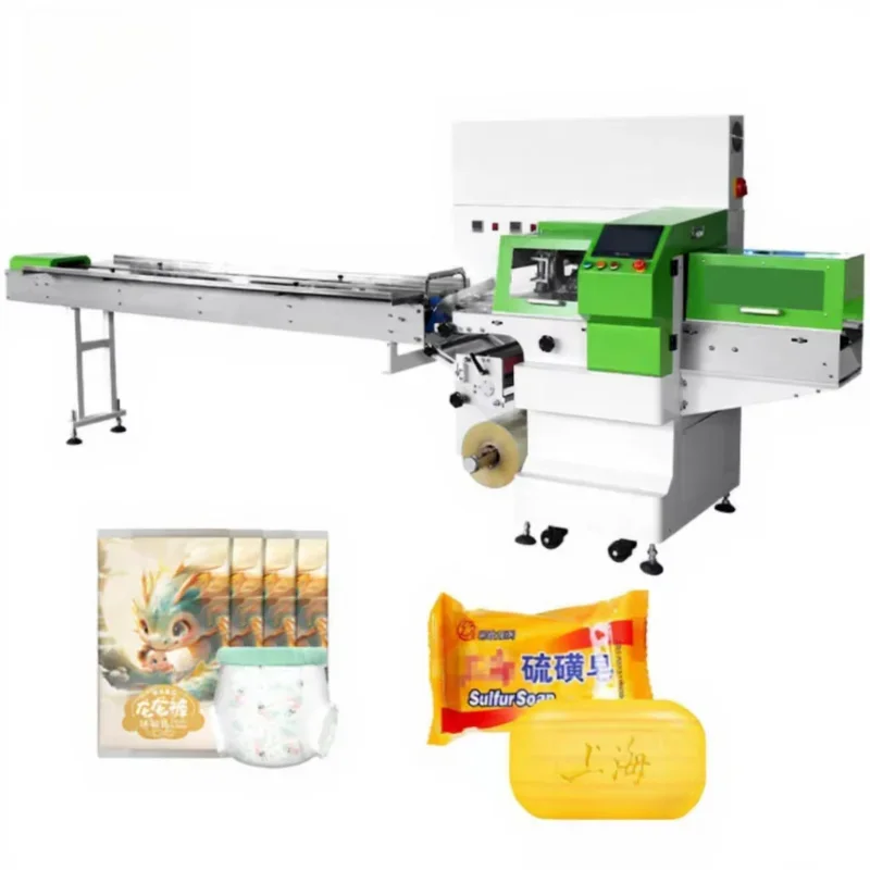 Customized Pillow Packaging Machine Automatic Pillow Wrapping Sealing Machine High Efficiency Industrial Packaging Equipment