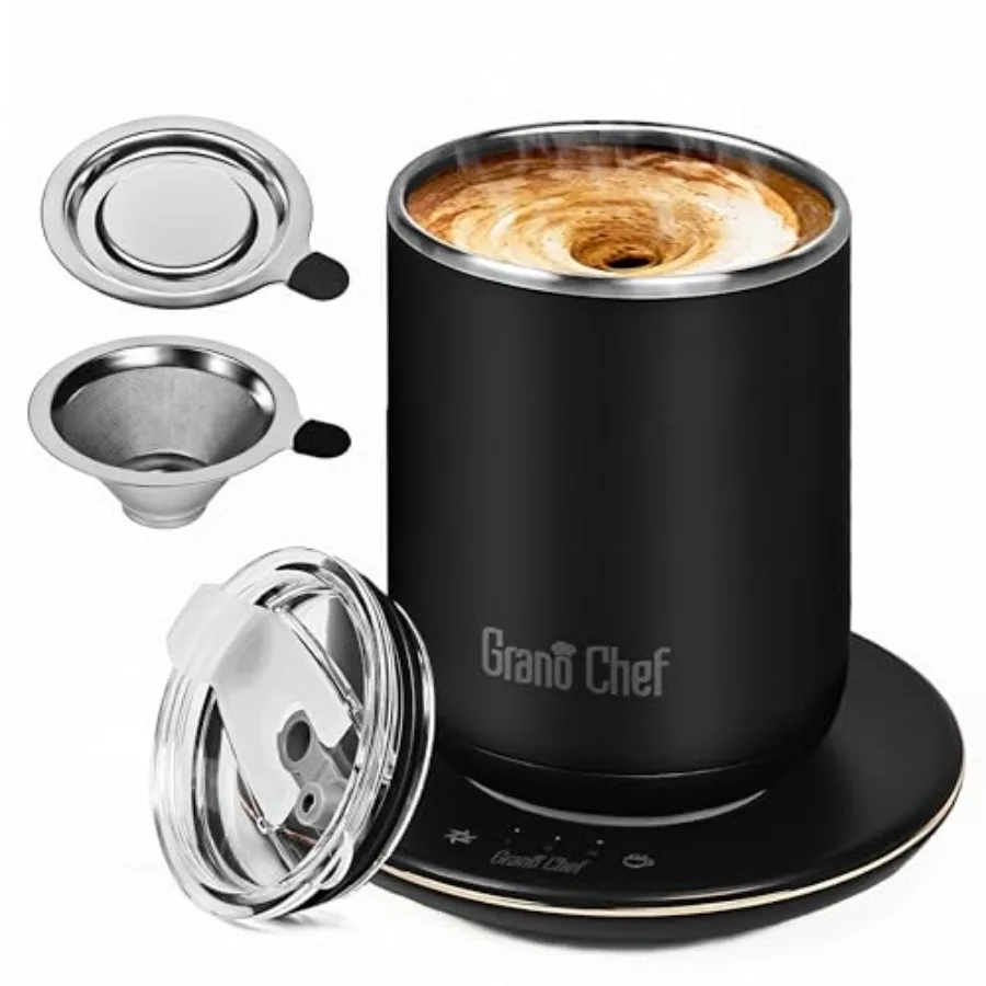 

Self-Heating Coffee Mug Coffee Mug with Self StirringandFast Heating 10oz Temperature Controlled Coffee Cup Warmer Heated for T