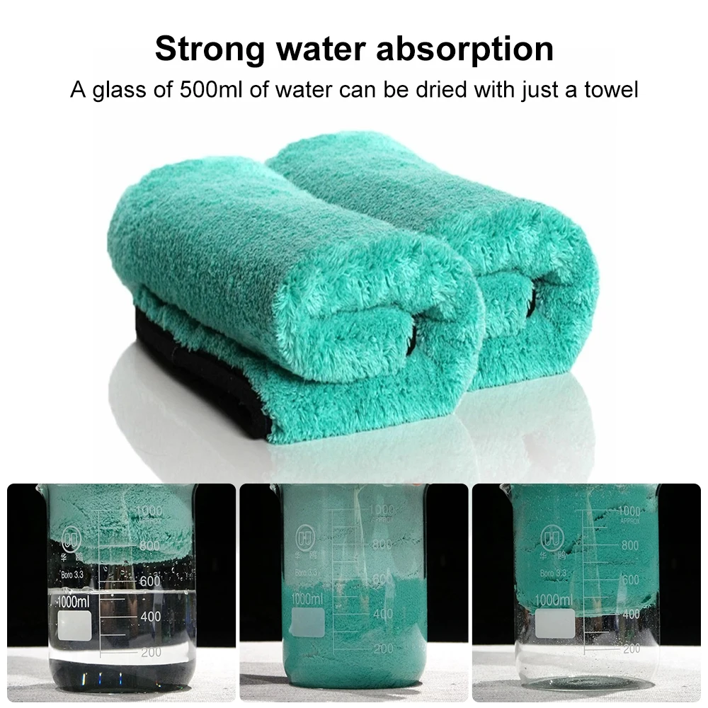 Car Portable 1200GSM Super Soft Premium Microfiber Drying Cltoth Ultra Absorbancy Aqua Deluxe Car Wash Towel