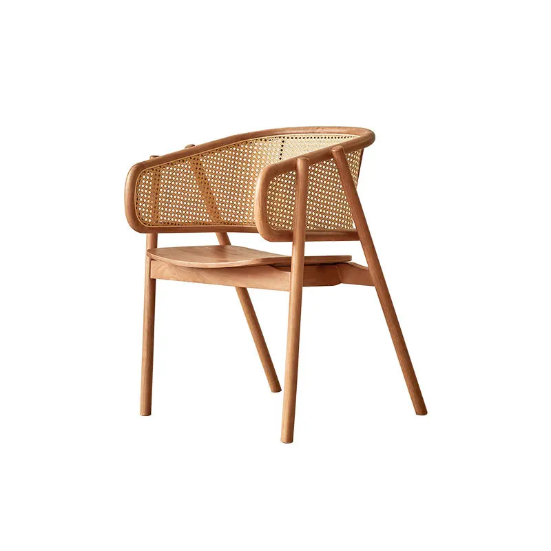

Nordic, rattan, solid wood, armrests, back chairs, leisure designer