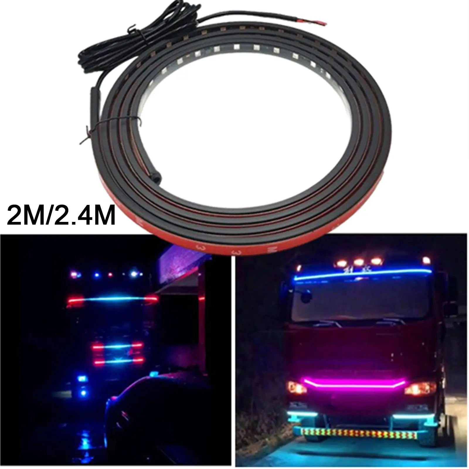 LED Strip Lights, 24V Lamp, Signals Strobe Lights, Fit for Car Lorry Boat