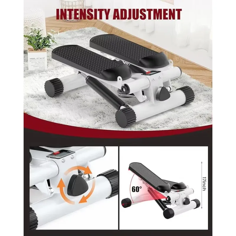 

Hot! 2025 Custom Mini Portable Twist Stepper Exercise Machine ABS Home Gym Fitness Step Trainer with Ropes and Motor1