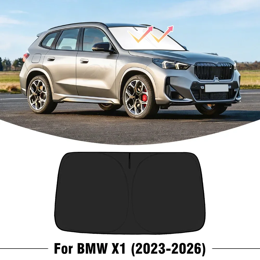 For BMW X1 2023 2024 2025 2026 Car Windshield Sunshade Cover Front Window Sun Shade Visor UV Protection Accessories