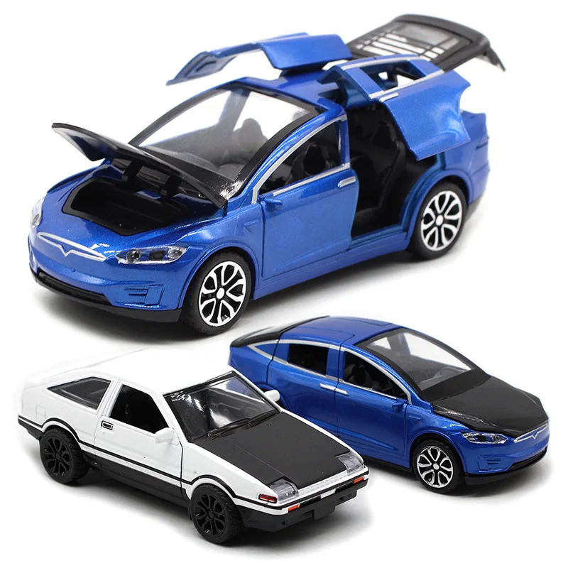 1:32 Modelo X AE86 Carro ﻿ Modelo de carro liga diecast metal puxar para trás carros brinquedo simulação coleção educacional para crianças presentes