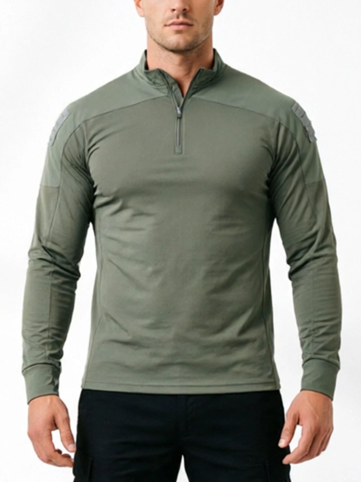 New Men's Tactical Quick-Dry Long Sleeve Shirt Camouflage Breathable Wear-Resistant Outdoor Training Hiking Shirt