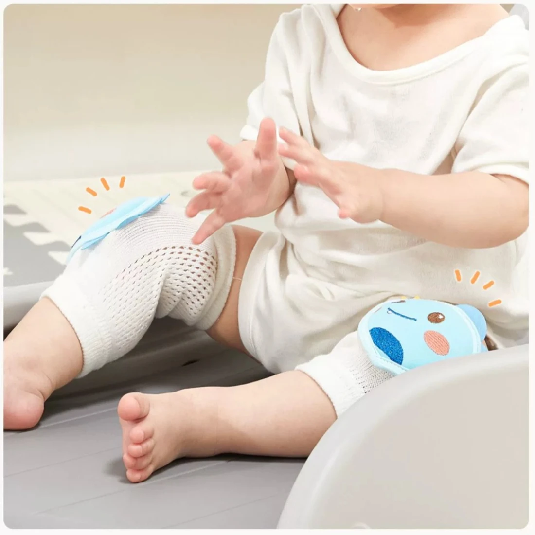 Baby Crawling Knee Pads Anti Fall Baby Kneepad Non-slip Knee Protector Crawling Elbow Pads Safety Baby Leg Warmers Kneecap