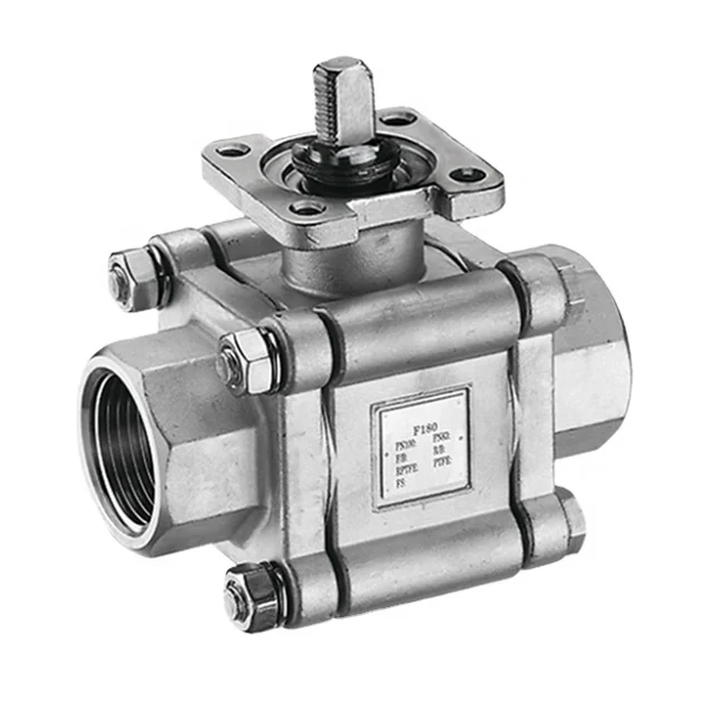 Three-piece K-Ball 180 Floating Ball Valve for Industrial Control Valve Application