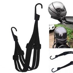 1Pc Bicycle Motorcycle Elastic Suitcase With Safety Hook-Versatile Helmet Mesh Gear Transport Durable And Sleek For Daily Travel