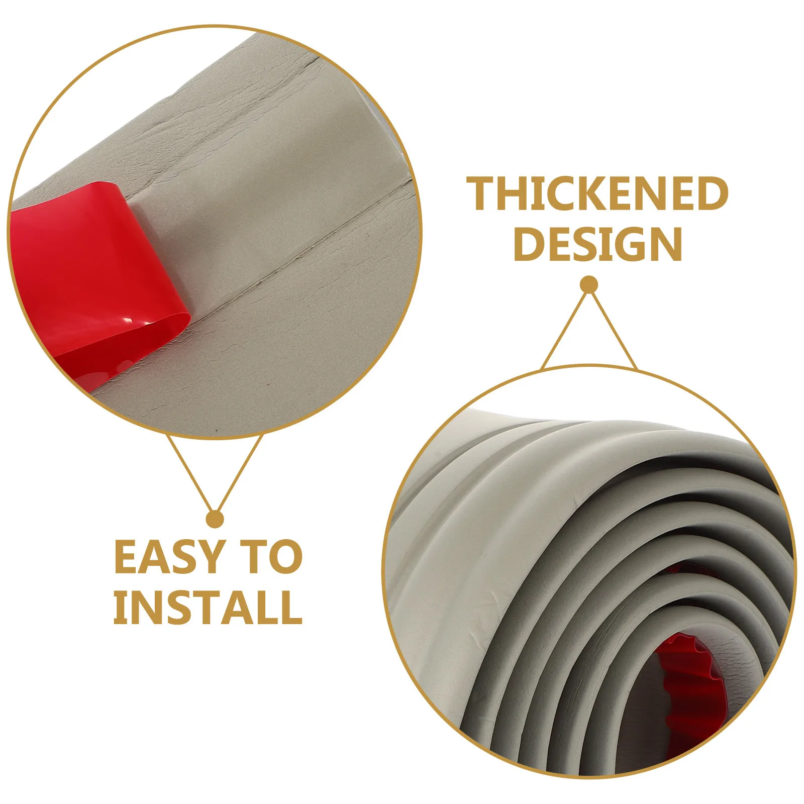 

Thickened Self Adhesive Baseboard Strip Wall Trim Skirting Border for Office Hotel Interior Decoration Strong Sticky No Residue