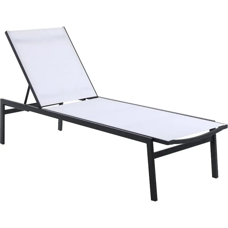 Santorini Collection Modern | Contemporary Outdoor Patio Chaise Lounge Chair, 25