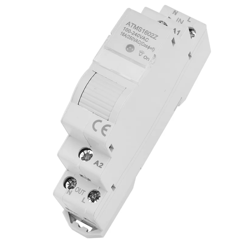 Excellent-ATMS 1602Z Smart Switch 16A Din Rail 1P Remote Control Timing Switch Smart Wireless Switch 220V Timing Switch