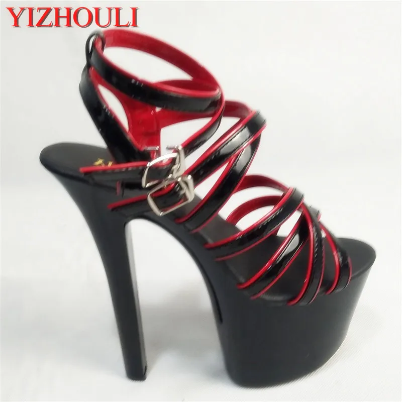 

17cm gladiator sandals heels platform nightclub dancing shoes sexy women's sexy high heels dance shoes