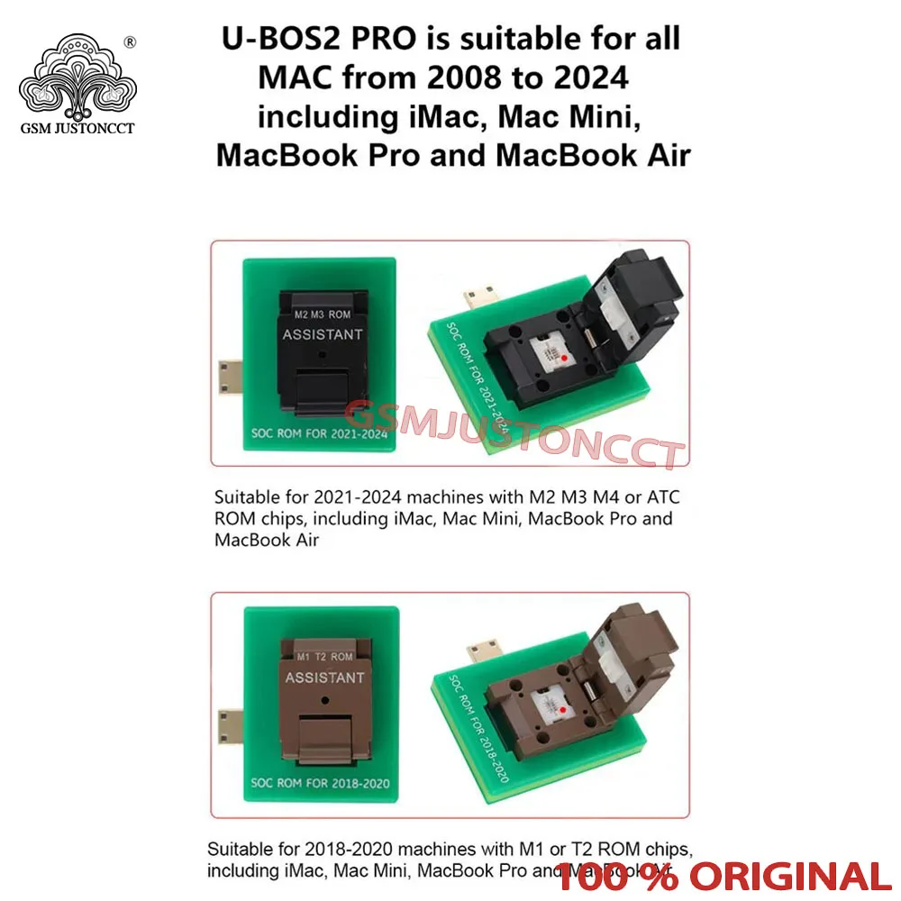 SOFIX U-BOS2 Pro Data Assistant For MACBOOK 2008 to 2020 iMac MacBook Pro Air UEF BIOS Database Read-Write Backup Repair Tool