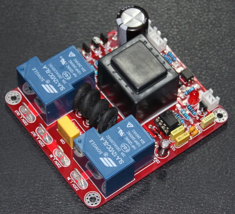 Class A delayed soft start temperature protection board (with switch function)