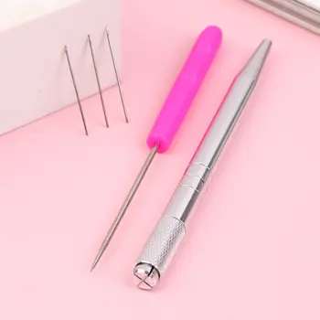 Puppenhaar-Nadelset zum Neubemalen von Babyköpfen, Reborn-Haarwurzelwerkzeug, Perückenherstellungszubehör 10 best sales Werkzeug zum Wiederverwurzeln - №2