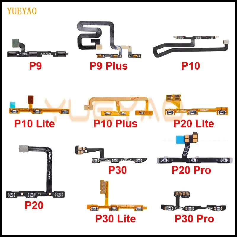 Power On Off Volume Up Down Button Key Flex Cable For huawei P9 P10 P20 P30 Lite Pro P40 Lite E P40 Lite G Plus Replacement Part