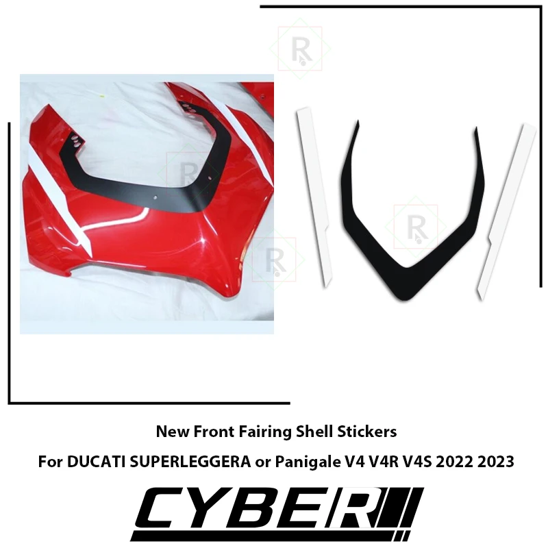 New Front Fairing Shell Stickers For DUCATI SUPERLEGGERA or Panigale V4 V4R V4S 2022 2023