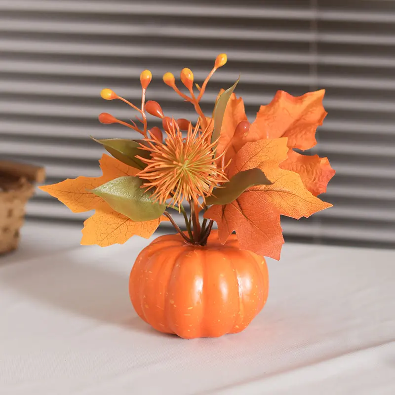 1PC Simulation Pumpkin Decoration, Halloween, Thanksgiving, Fall, Graduation Season, Parties, Indoor And Outdoor Home Decoration