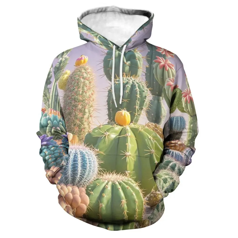

Худи Saguaro с 3D-принтом кактуса в мексиканском стиле мужской пуловер свитшоты свободные Y2k Топы с длинным рукавом детская спортивная одежда уличная женская одежда