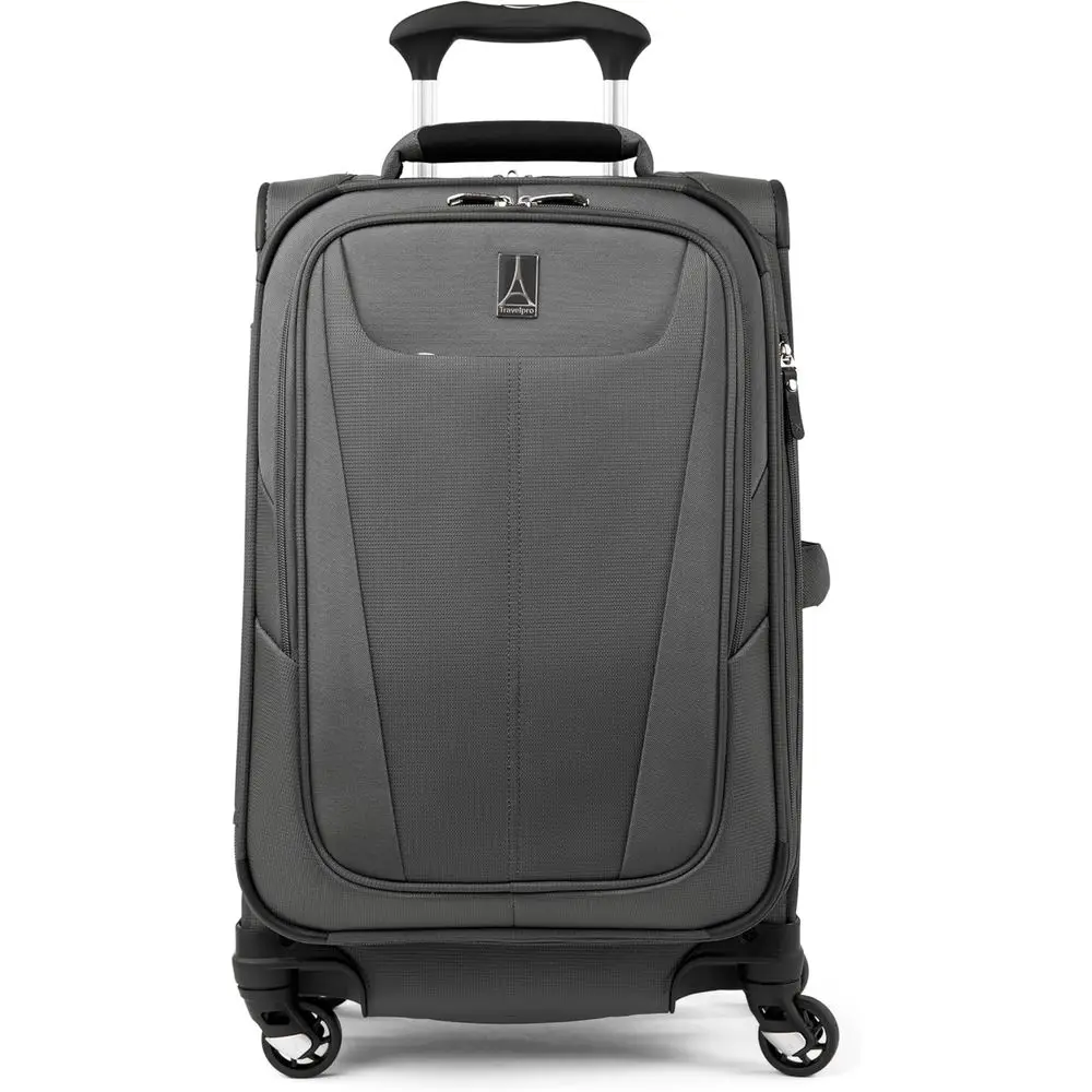 

Expandable 21-Inch Lightweight Spinner Suitcase, Grey, Unisex, Carry-on