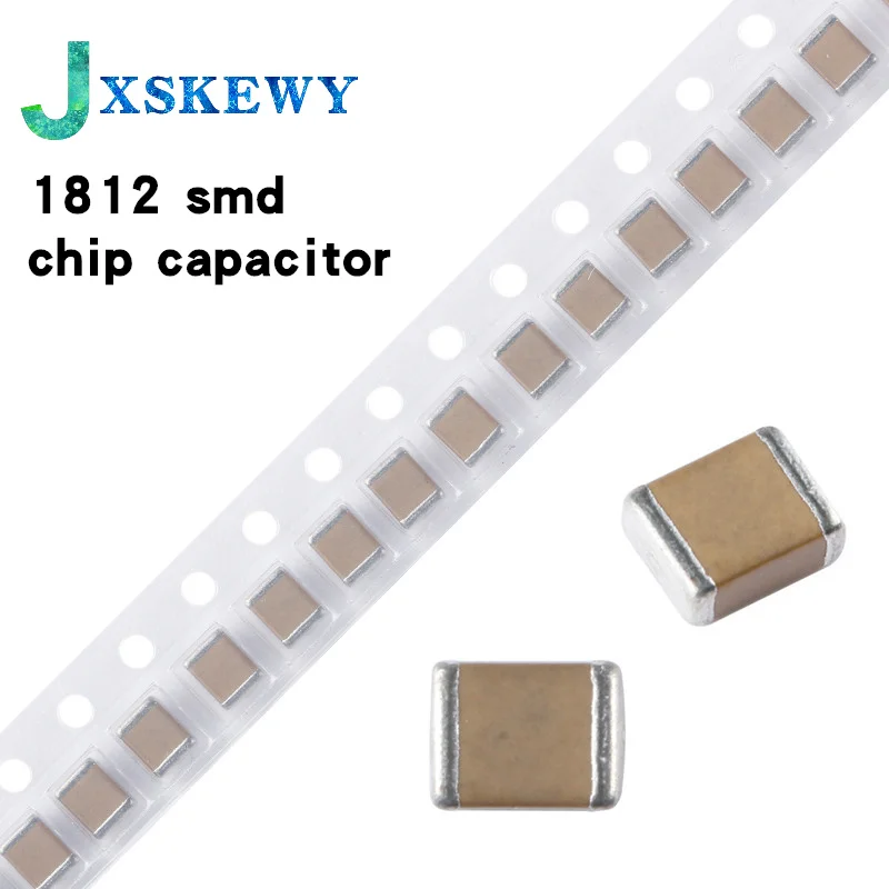 10PCS/LOT SMD ceramic capacitor 1812 1UF 105K 100V X7R X7R 10% high voltage non-polar