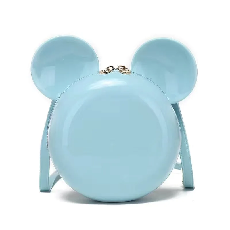 Disney Mickey Mouse Women handbag Minnie Shoulder Diagonal Bag Casual Fashion Girl PU Small Round Bag Birthday Gifts